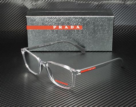 clear prada glasses men|designer prescription glasses prada.